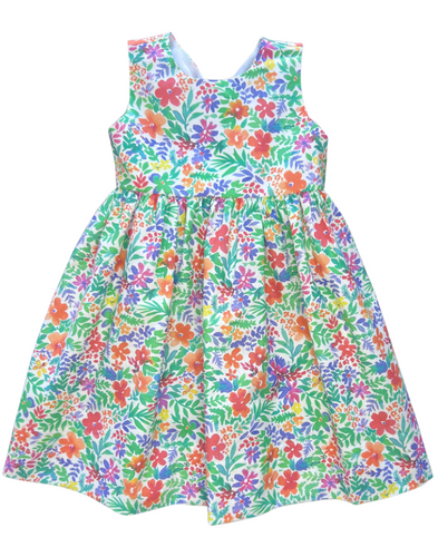 Knotted Back Dress- Summer Floral