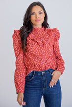 Women’s Leopard Poplin Top