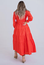 Women’s Red Smock Maxi Dress