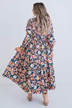 Women’s London Floral Smock Tier Maxi Dress