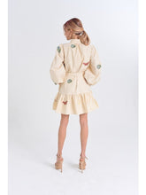 Women's Embroidered Parkscape Cream Dress