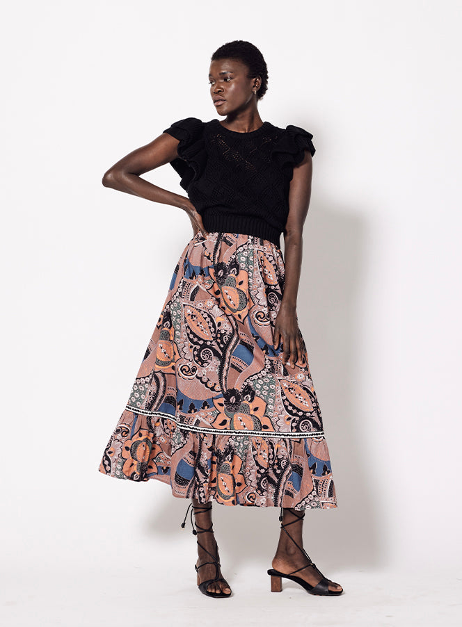 Women’s Jodie Ankle Skirt - Mirage Print