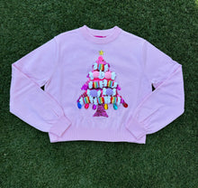 Kids Light Pink Christmas Tree Sweater