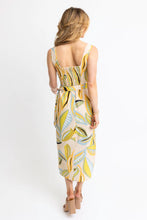 Women's Abstract Leaf Wrap Dress
