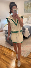 Women’s Cream & Green Skirt