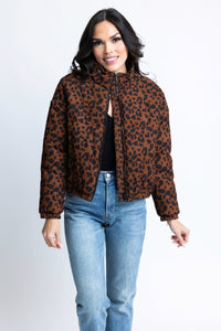 Women’s Leopard Puffer Jacket