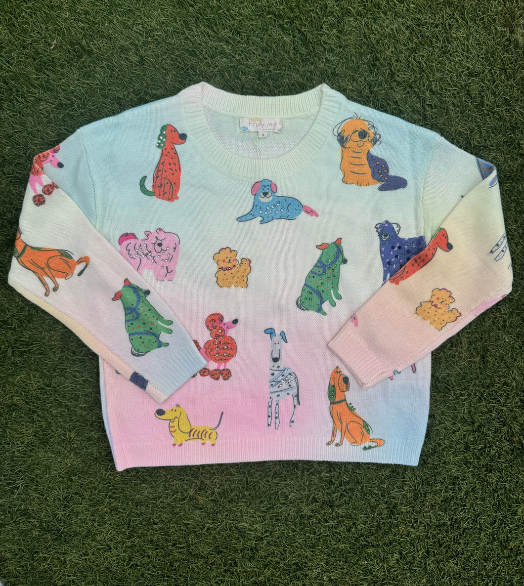 Dog Printed Sweater