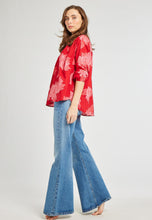 Women’s Francesca Top - Crimson Floral