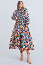 Women’s London Floral Smock Tier Maxi Dress