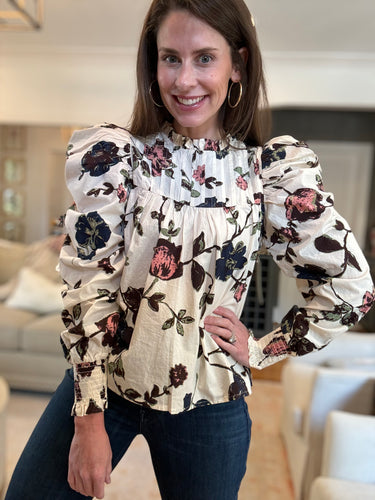 Women’s Irina Blouse - Jardin Print