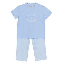 Jack O Lantern Blue Gingham Pants Set