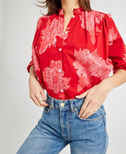 Women’s Francesca Top - Crimson Floral