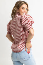 Women’s Red Stripe Top