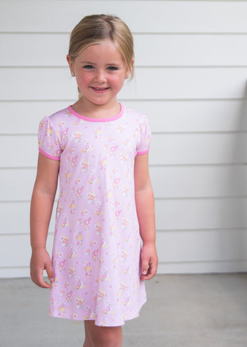 Pink Floral Play Dress