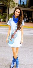 Women’s Light Blue Guitar Tee Dress