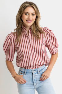 Women’s Red Stripe Top