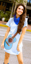 Women’s Light Blue Guitar Tee Dress