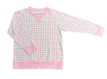 Sidney Sweatshirt- Pink Gingham