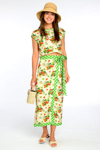 Women's Winnifred Skirt- Strawberry Garden