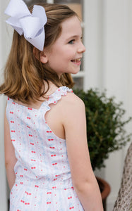 Claire Romper - Cherries & Bows