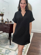 Women's Black Short Sleeve Dress