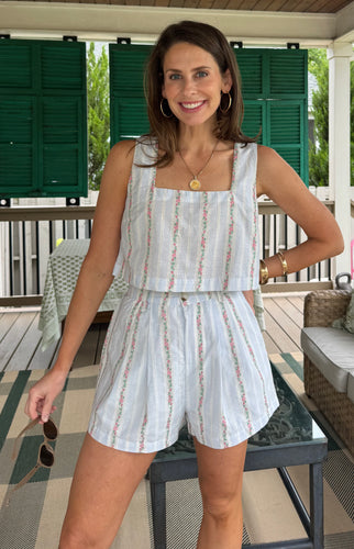 Women’s Wallpaper Floral Short Set