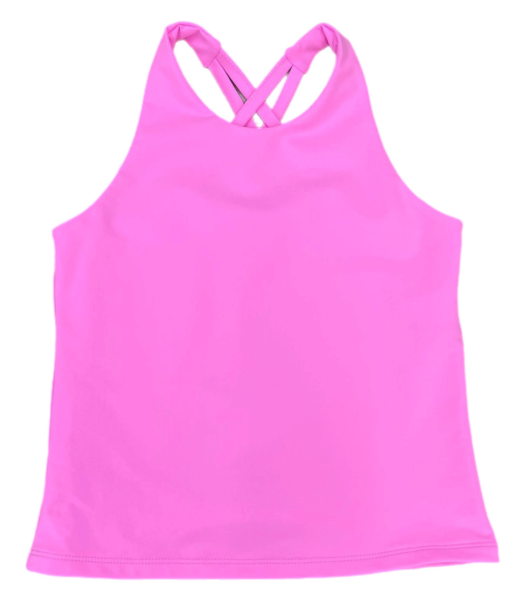 Athleisure Cross Back Cotton Candy Top