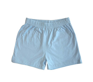 Knit Shorts  - Light Blue