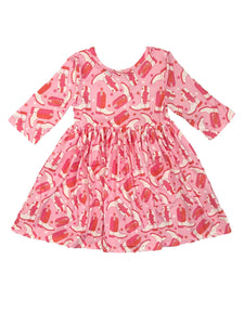 Pink Howdy Twirl Dress