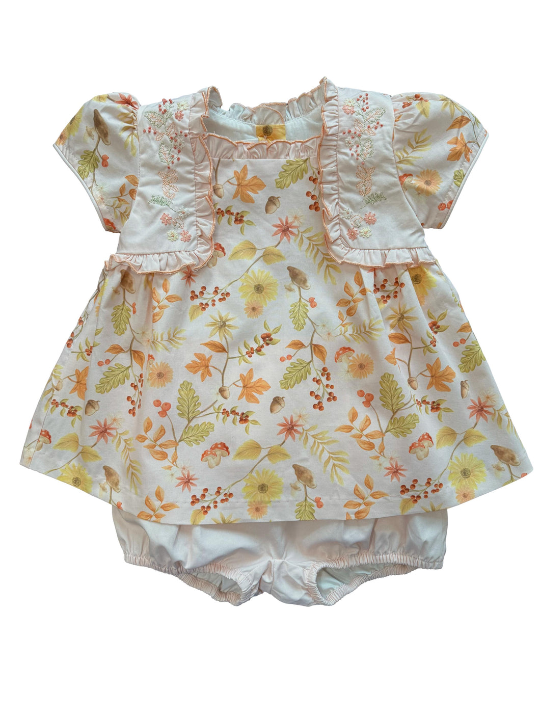 Fall Leaves Girl Bloomer Set