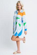 WOMEN'S Geometric Shirt Dress