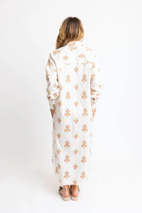 Women's Floral Shirt Dress Maxi