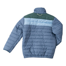 Bluefin Blue & Green Colorblock Puffer Jacket