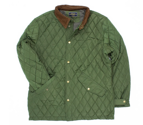 Beaumont Jacket- Olive Green w/ Brown Cord Collar