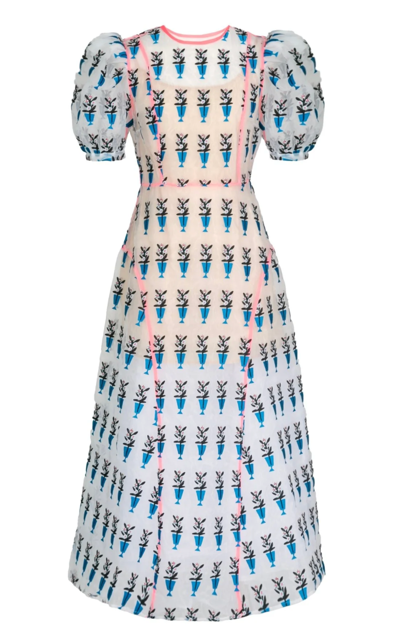 Women's Nammu Dress- Blue Floral