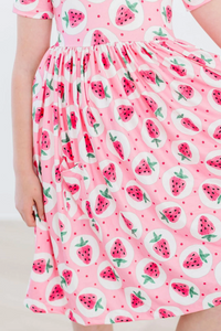 Strawberry Fields Twirl Dress