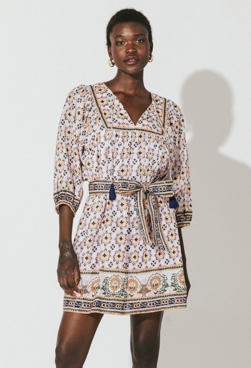 Giovanna Mini Dress- Marrakesh Print