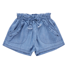 Girls Theodore Shorts- Chambray Wash