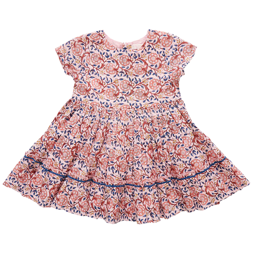 Niley Dress- Pink Blossom Print