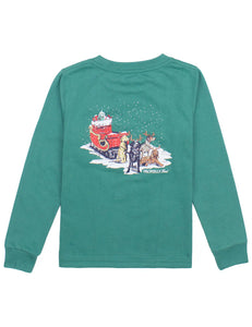 Sleigh Dogs Long Sleeve- Teal