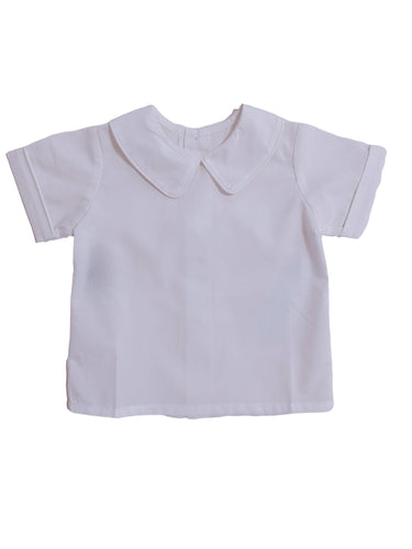 Boy’s Woven Short Sleeve White Shirt