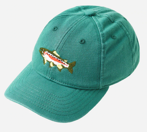 Kids Trout on Moss Green Hat