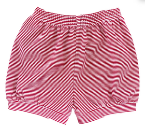 Adam Banded Bloomer- Knit Red Stripe