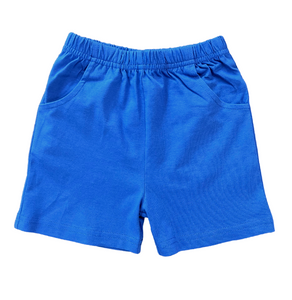 Dark Blue Knit Shorts w/ Pockets