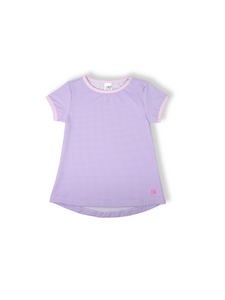 Bridget Basic Shirt- Lavender Mini Gingham